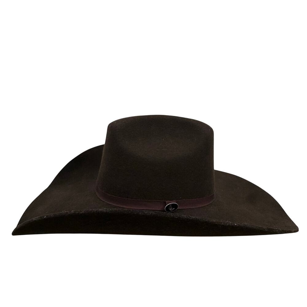 Cody James Size 7 1/2 3X Wool Cowboy Hat Felt Chocolate Brown Med Brim Western